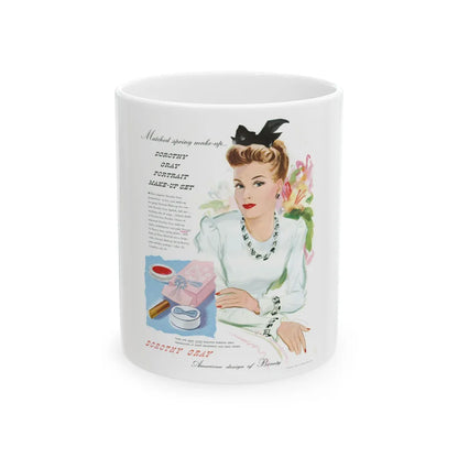 Dorothy Gray advertisement (1), 1941 - White Coffee Mug-11oz-Go Mug Yourself