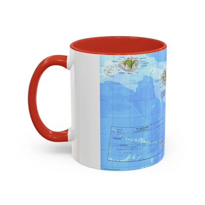 USA - Hawaii (1976) (Map) Accent Coffee Mug-Go Mug Yourself