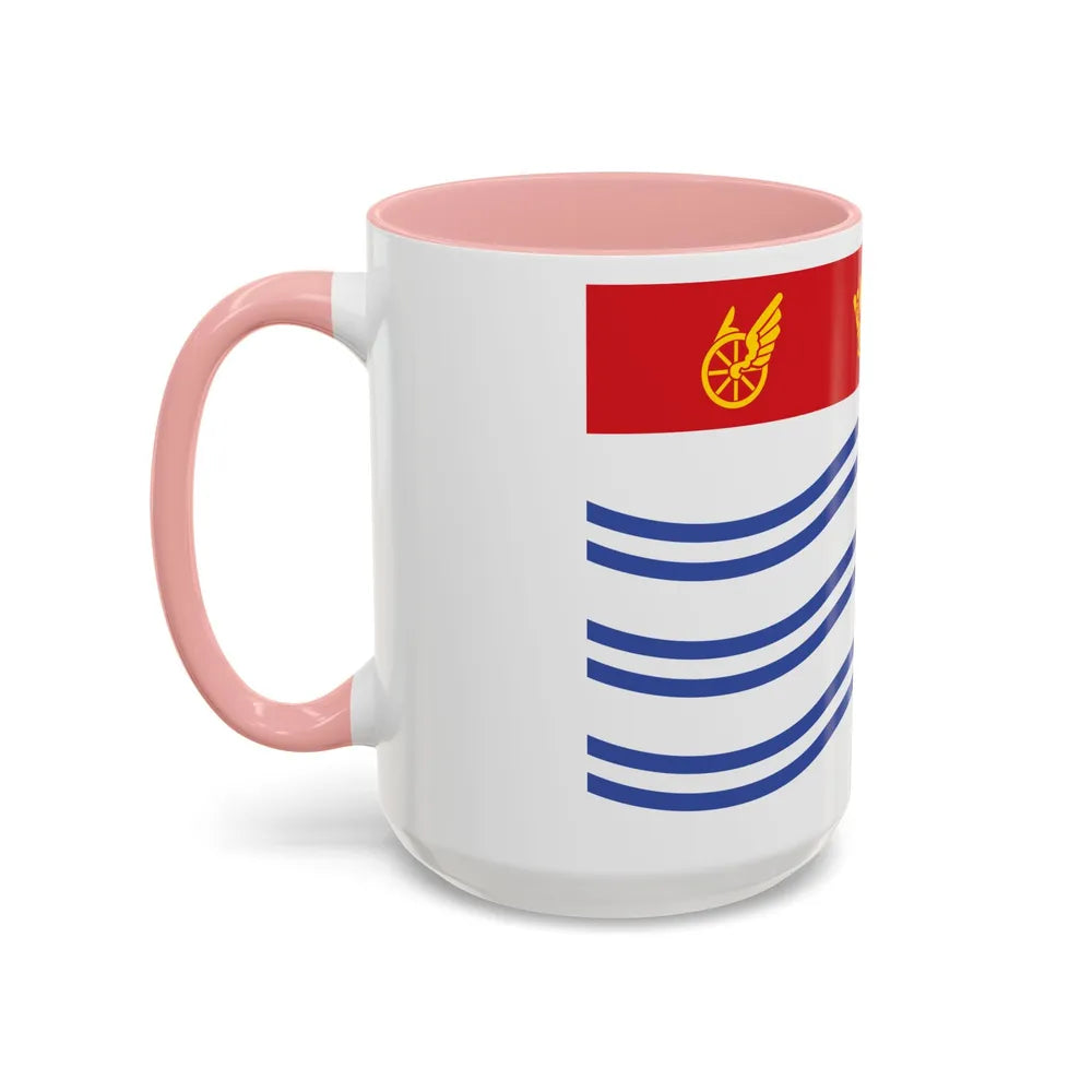 Flag of Barrie Canada - Accent Coffee Mug-Go Mug Yourself