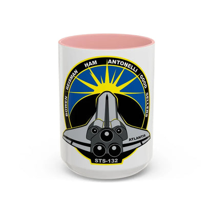 STS 132 (NASA) Accent Coffee Mug-15oz-Pink-Go Mug Yourself