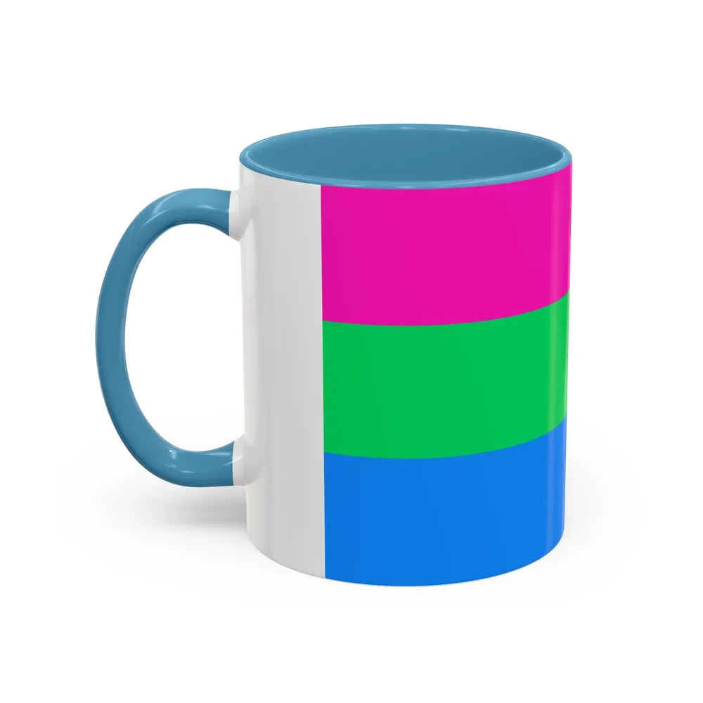 Polysexuality Pride Flag - Accent Coffee Mug-Go Mug Yourself