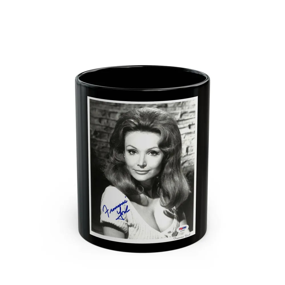 Francine York #68 (Vintage Female Icon) Black Coffee Mug-11oz-Go Mug Yourself