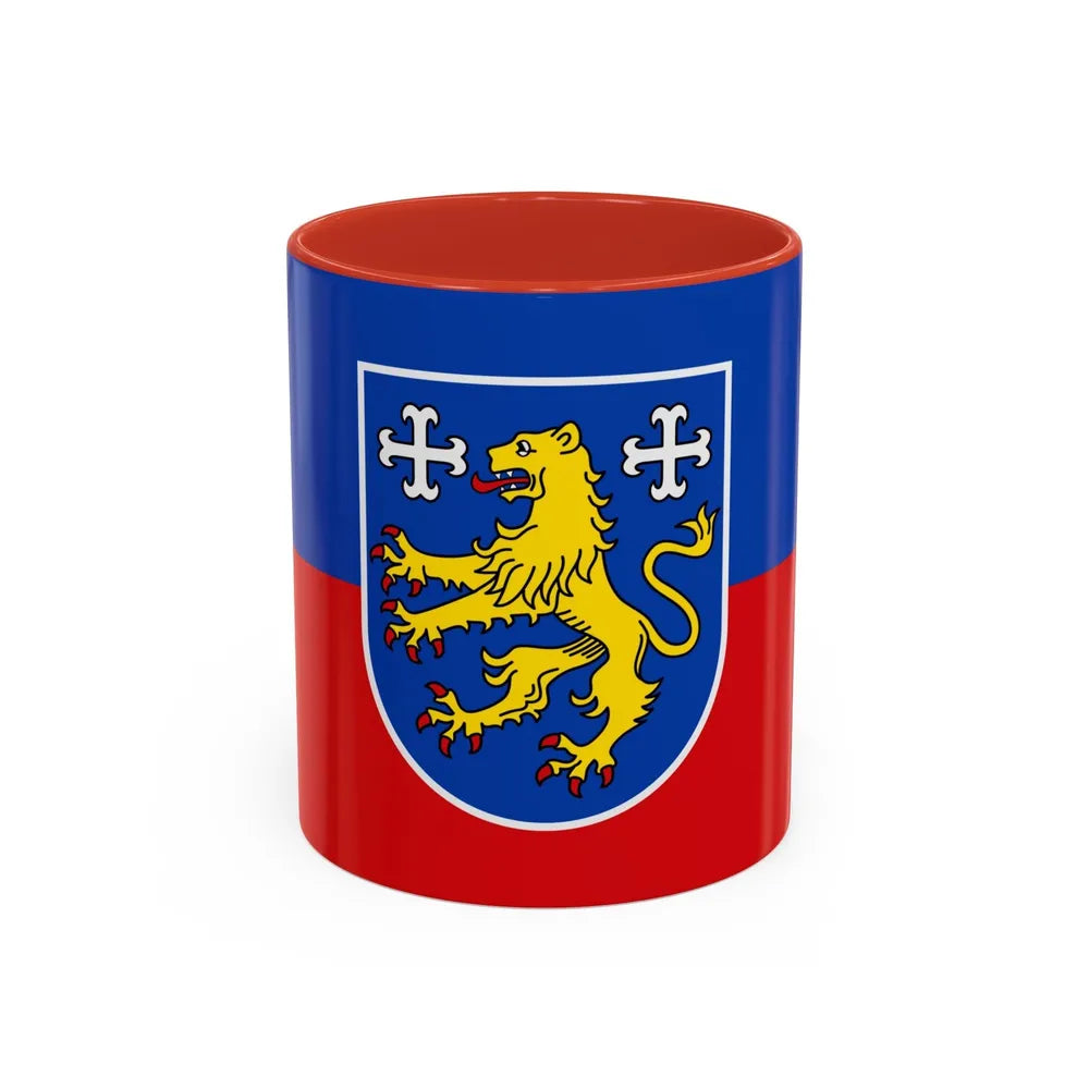 Flag of Friesland Germany - Accent Coffee Mug-11oz-Red-Go Mug Yourself