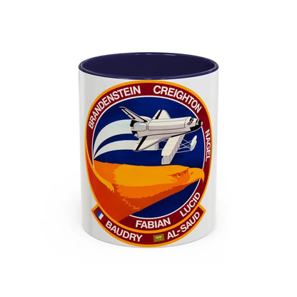 STS 51 g (NASA) Accent Coffee Mug-11oz-Navy-Go Mug Yourself