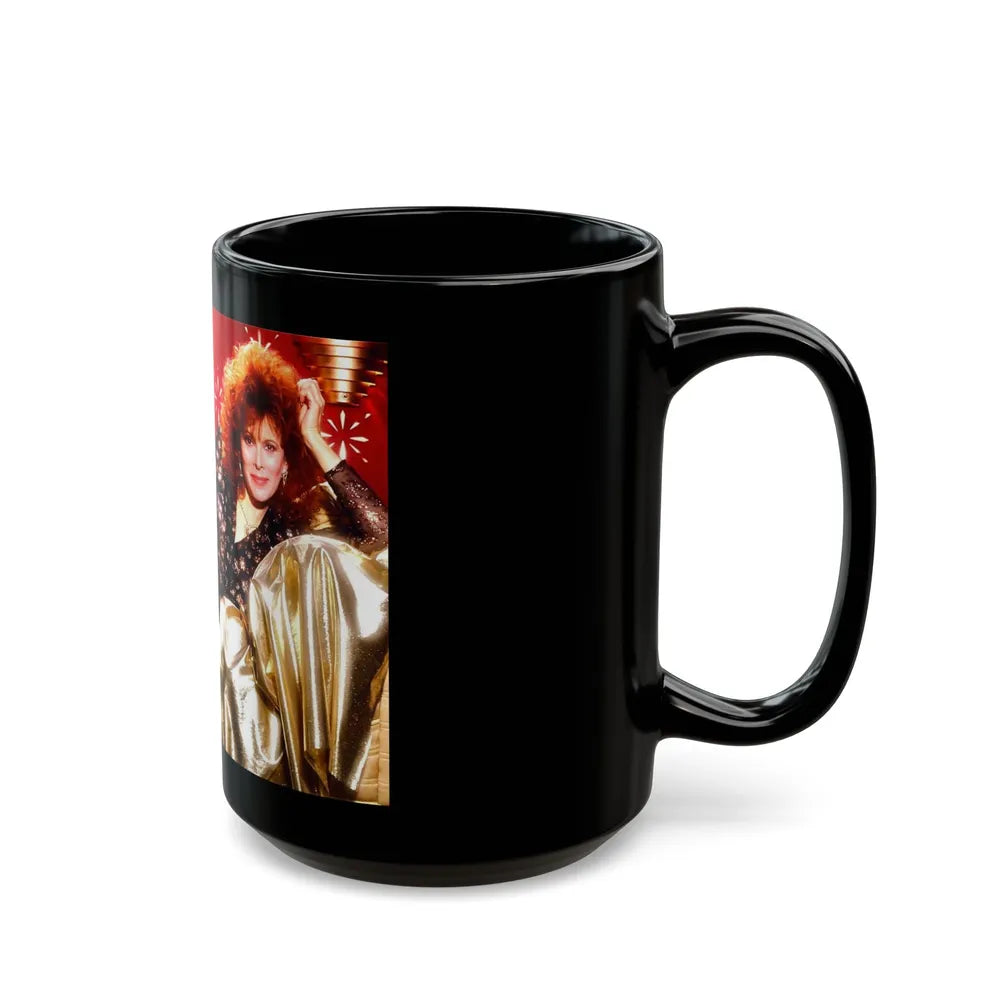 Jill St. John #161 (Vintage Female Icon) Black Coffee Mug-Go Mug Yourself