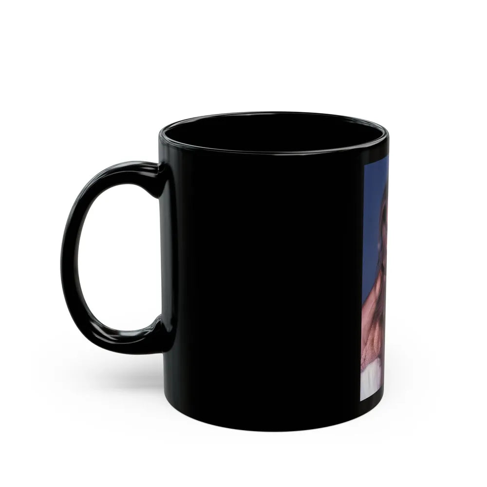 Jane Seymour #77 (Vintage Female Icon) Black Coffee Mug-Go Mug Yourself