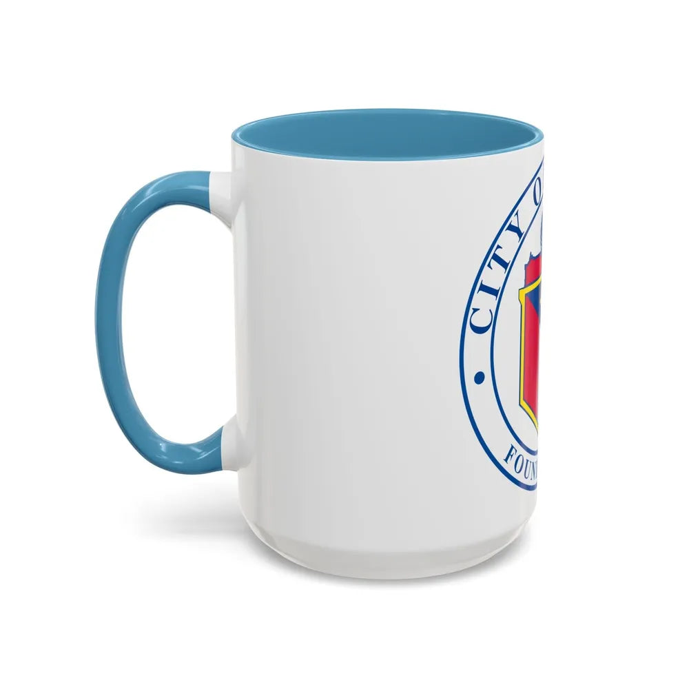 Seal of Austin TX - Accent Coffee Mug-Go Mug Yourself