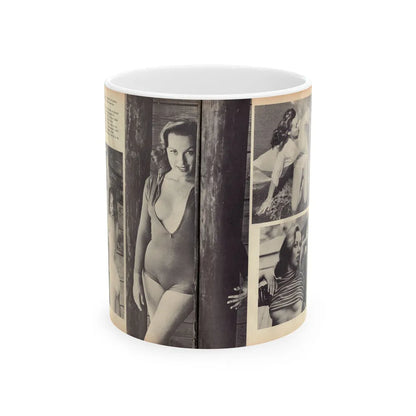 Dawn Richard #102 - [Pages 30 & 31] Including Pages 2 & 3 of 5 with, 4 B&W Photos+Contuned Article from ADVENTURE Dec. '60 Mag. (Vintage Female Icon) White Coffee Mug-11oz-Go Mug Yourself