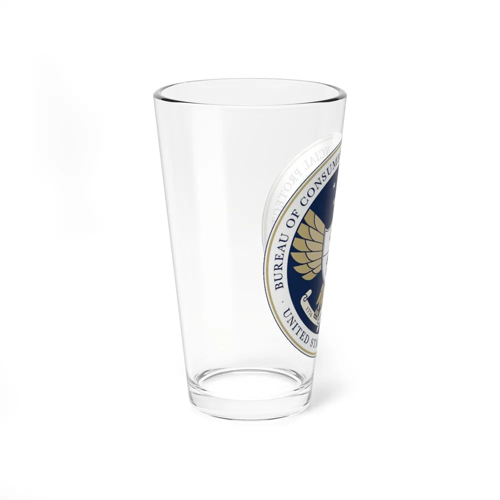 CFPB seal - Pint Glass 16oz-Go Mug Yourself