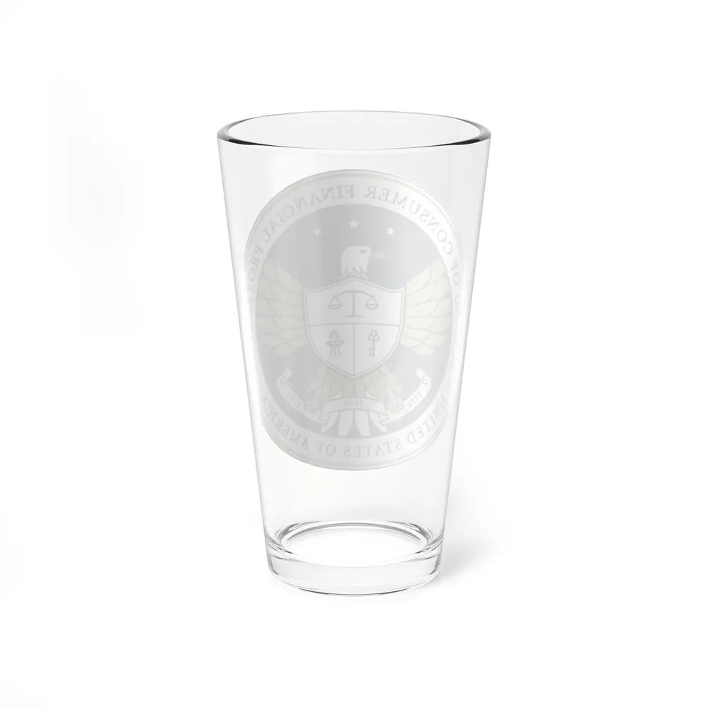 CFPB seal - Pint Glass 16oz-Go Mug Yourself