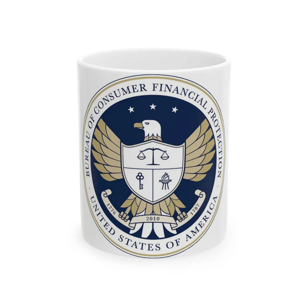 CFPB seal - White Coffee Mug-11oz-Go Mug Yourself