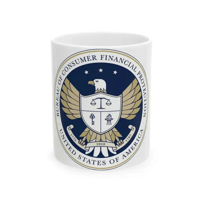CFPB seal - White Coffee Mug 11oz - Go Mug Yourself