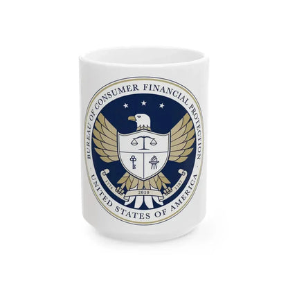 CFPB seal - White Coffee Mug 15oz - Go Mug Yourself