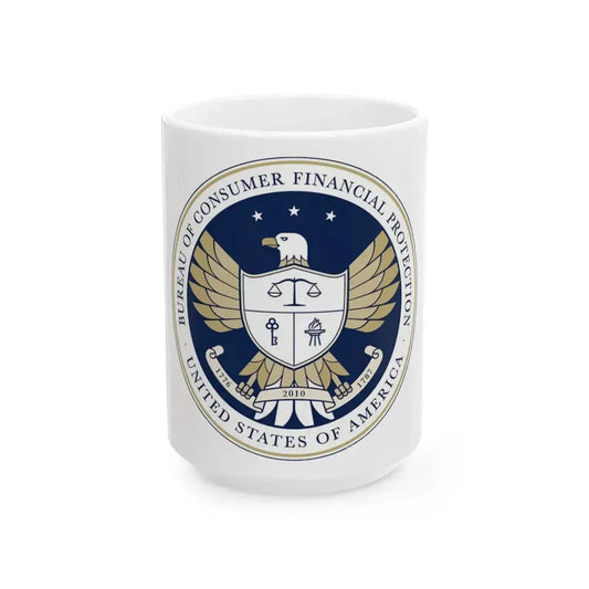 CFPB seal - White Coffee Mug 15oz - Go Mug Yourself