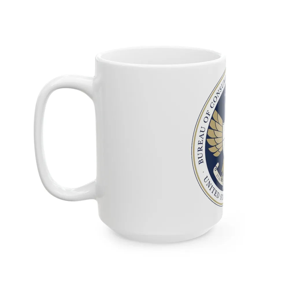 CFPB seal - White Coffee Mug-Go Mug Yourself