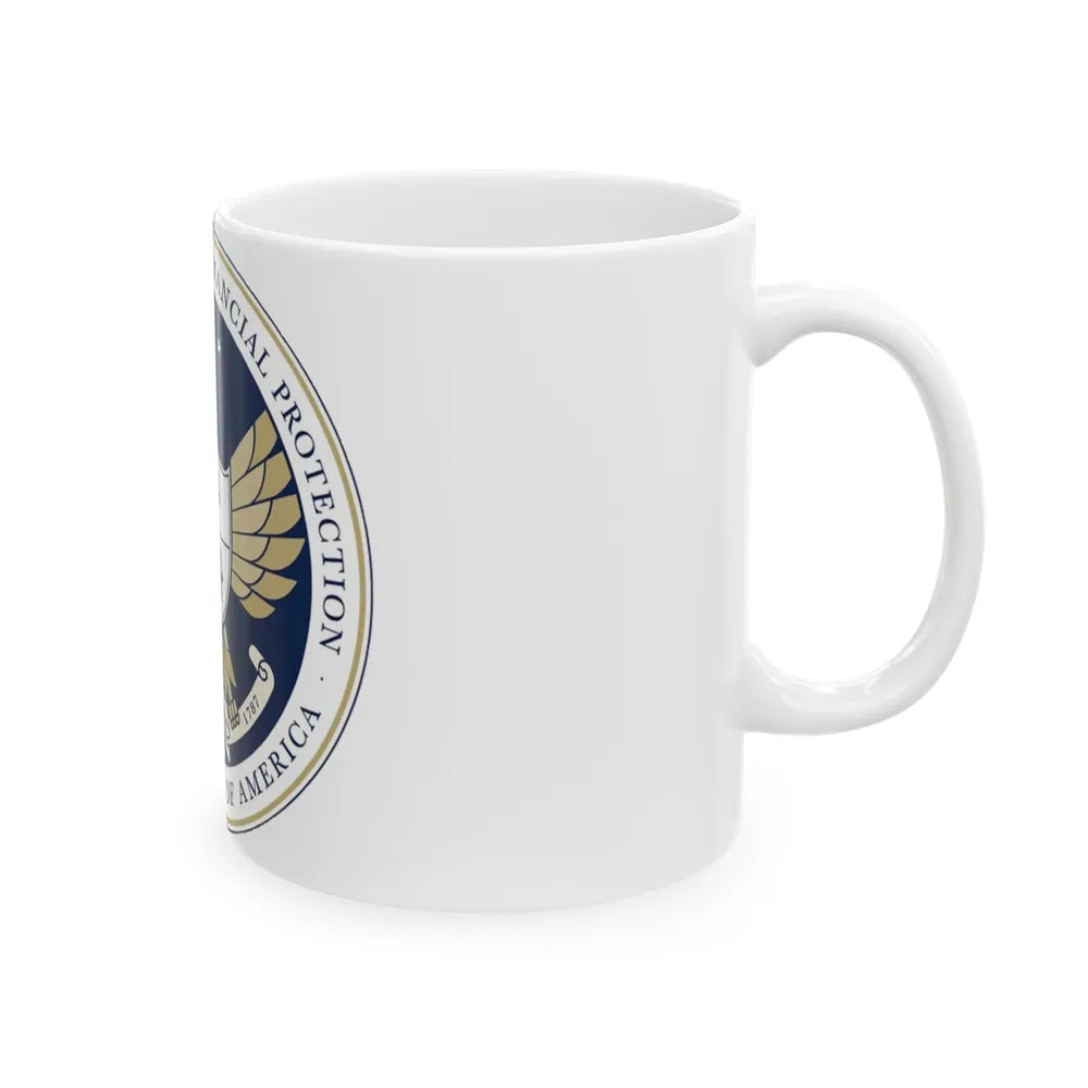 CFPB seal - White Coffee Mug-Go Mug Yourself