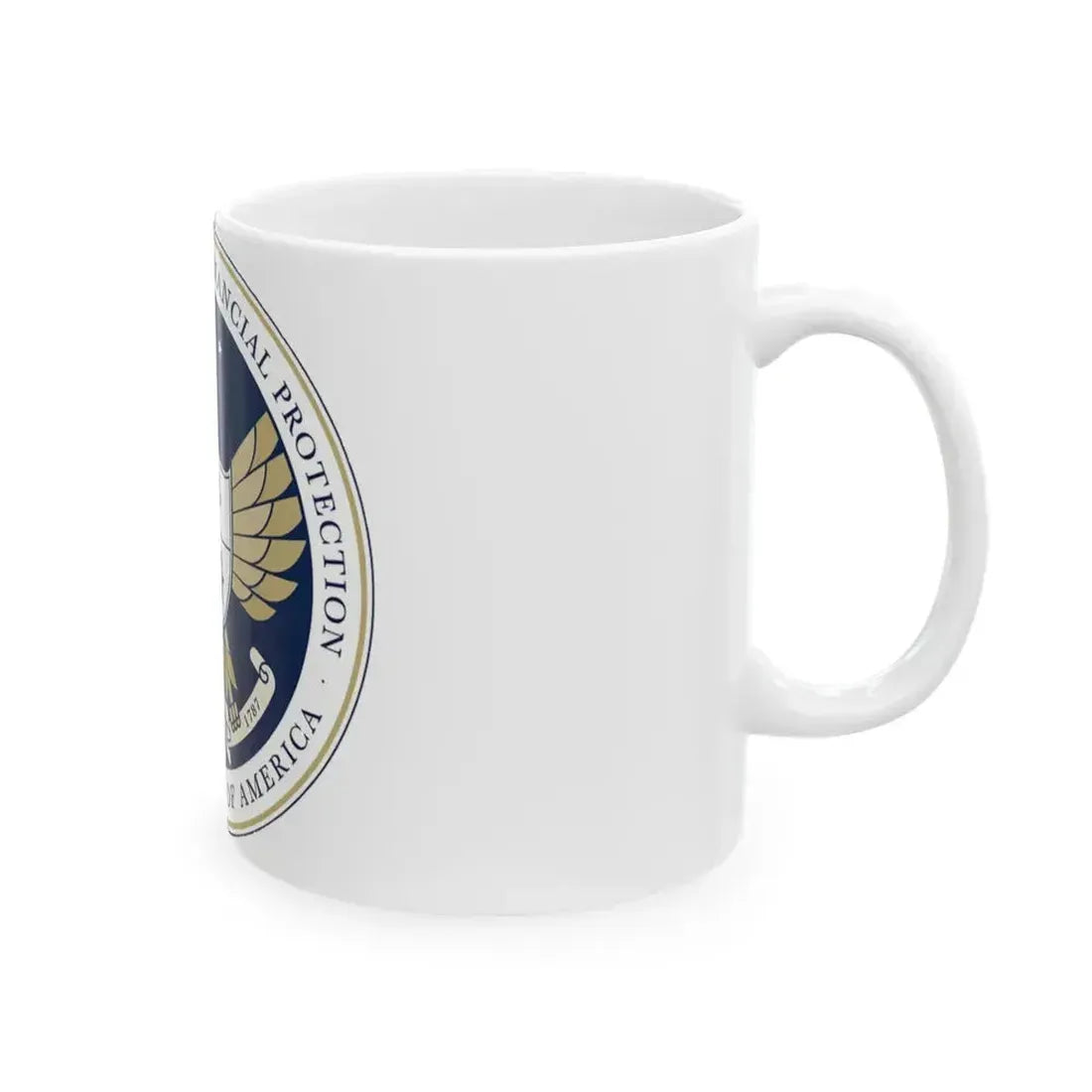 CFPB seal - White Coffee Mug - Go Mug Yourself