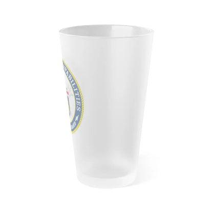 CG 761 Office of C5I Capabilities (U.S. Coast Guard) Frosted Pint Glass 16oz-Go Mug Yourself