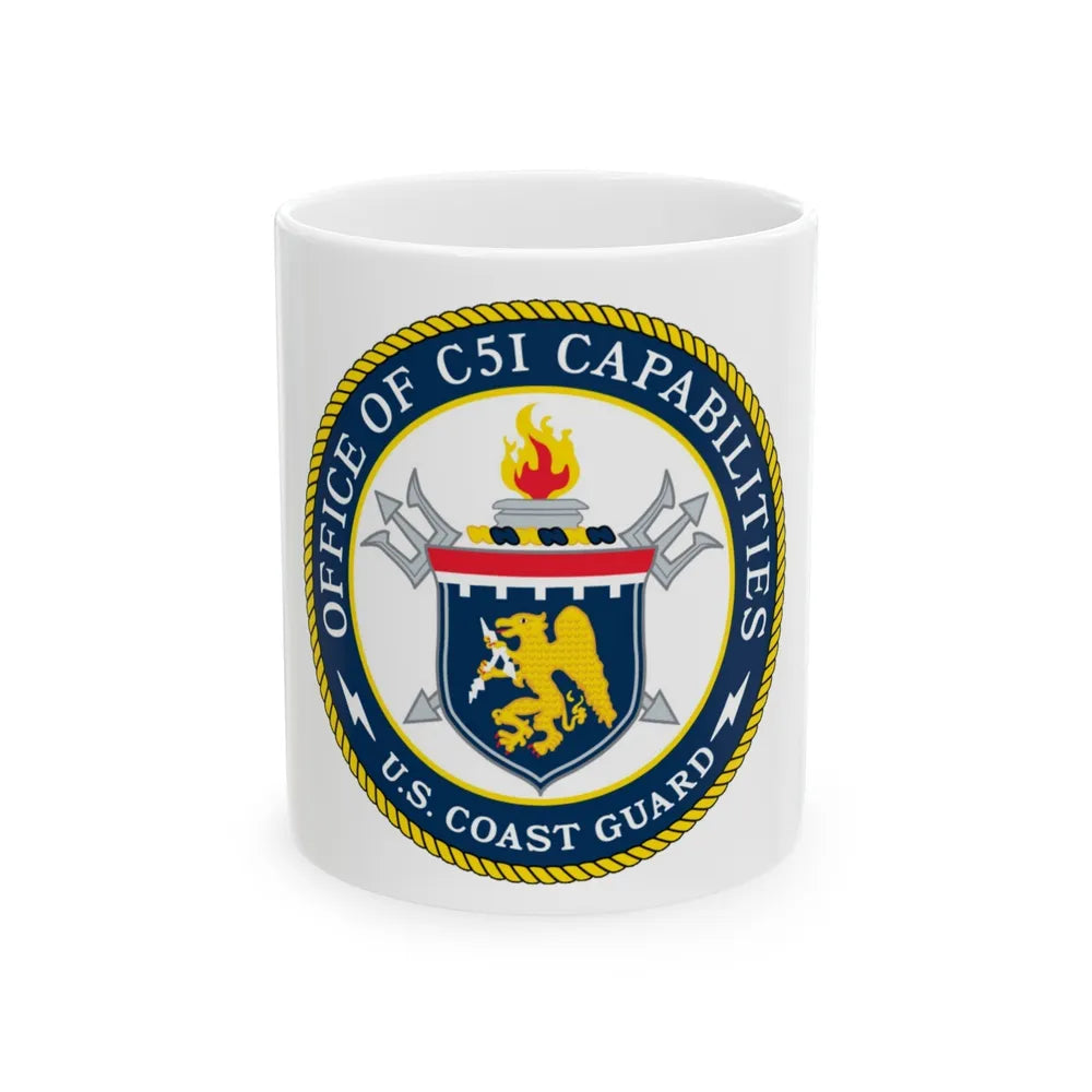 CG 761 Office of C5I Capabilities (U.S. Coast Guard) White Coffee Mug-11oz-Go Mug Yourself