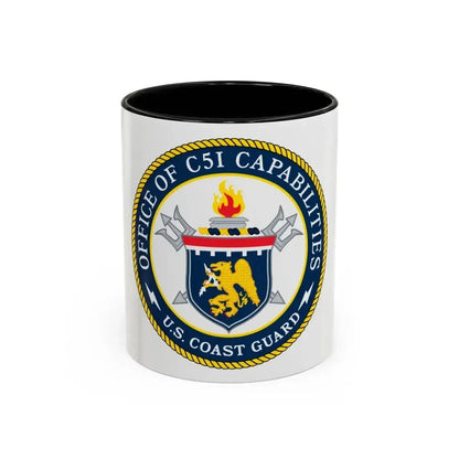CG 761 Office of C5I Capabilities (U.S. Coast Guard) Accent Coffee Mug 11oz Black - Go Mug Yourself