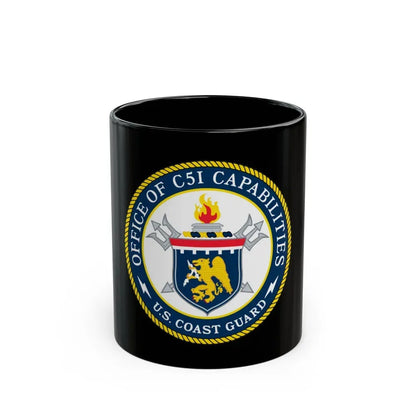 CG 761 Office of C5I Capabilities (U.S. Coast Guard) Black Coffee Mug 11oz - Go Mug Yourself