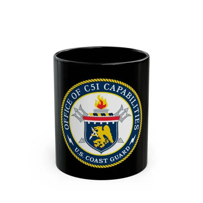 CG 761 Office of C5I Capabilities (U.S. Coast Guard) Black Coffee Mug 11oz - Go Mug Yourself