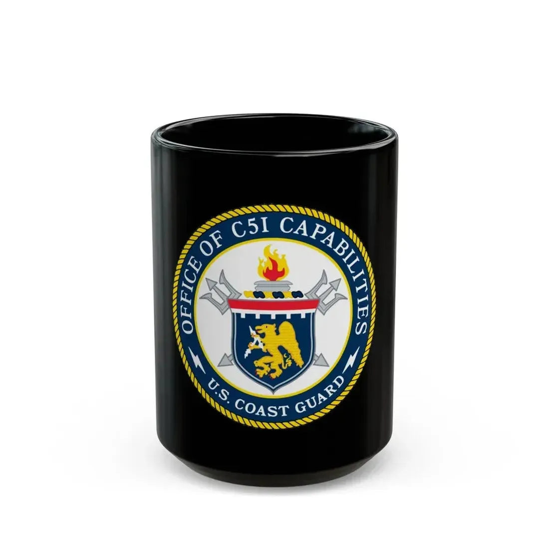 CG 761 Office of C5I Capabilities (U.S. Coast Guard) Black Coffee Mug - Go Mug Yourself