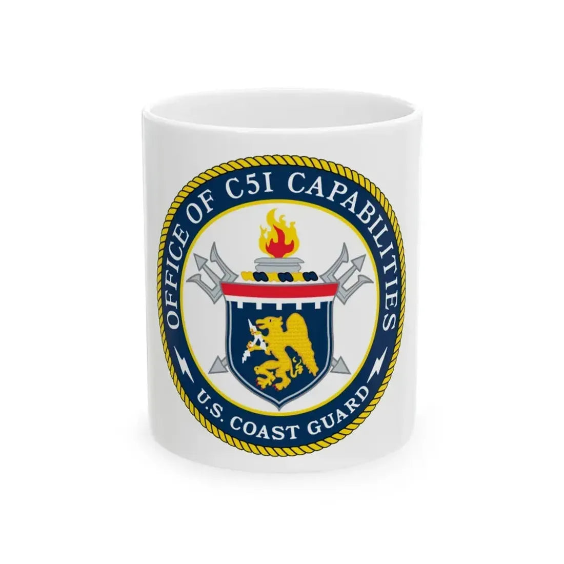 CG 761 Office of C5I Capabilities (U.S. Coast Guard) White Coffee Mug 11oz - Go Mug Yourself