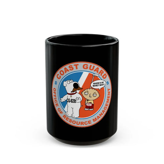 CG 928 ORM (U.S. Coast Guard) Black Coffee Mug-15oz-Go Mug Yourself