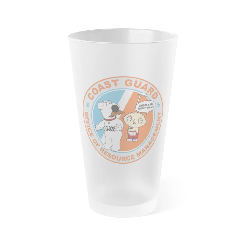 CG 928 ORM (U.S. Coast Guard) Frosted Pint Glass 16oz-Go Mug Yourself