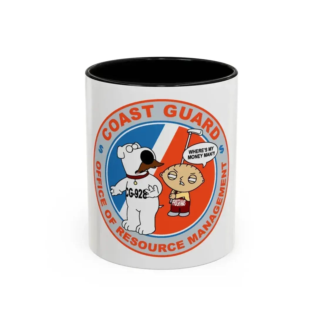 CG 928 ORM (U.S. Coast Guard) Accent Coffee Mug 11oz Black - Go Mug Yourself