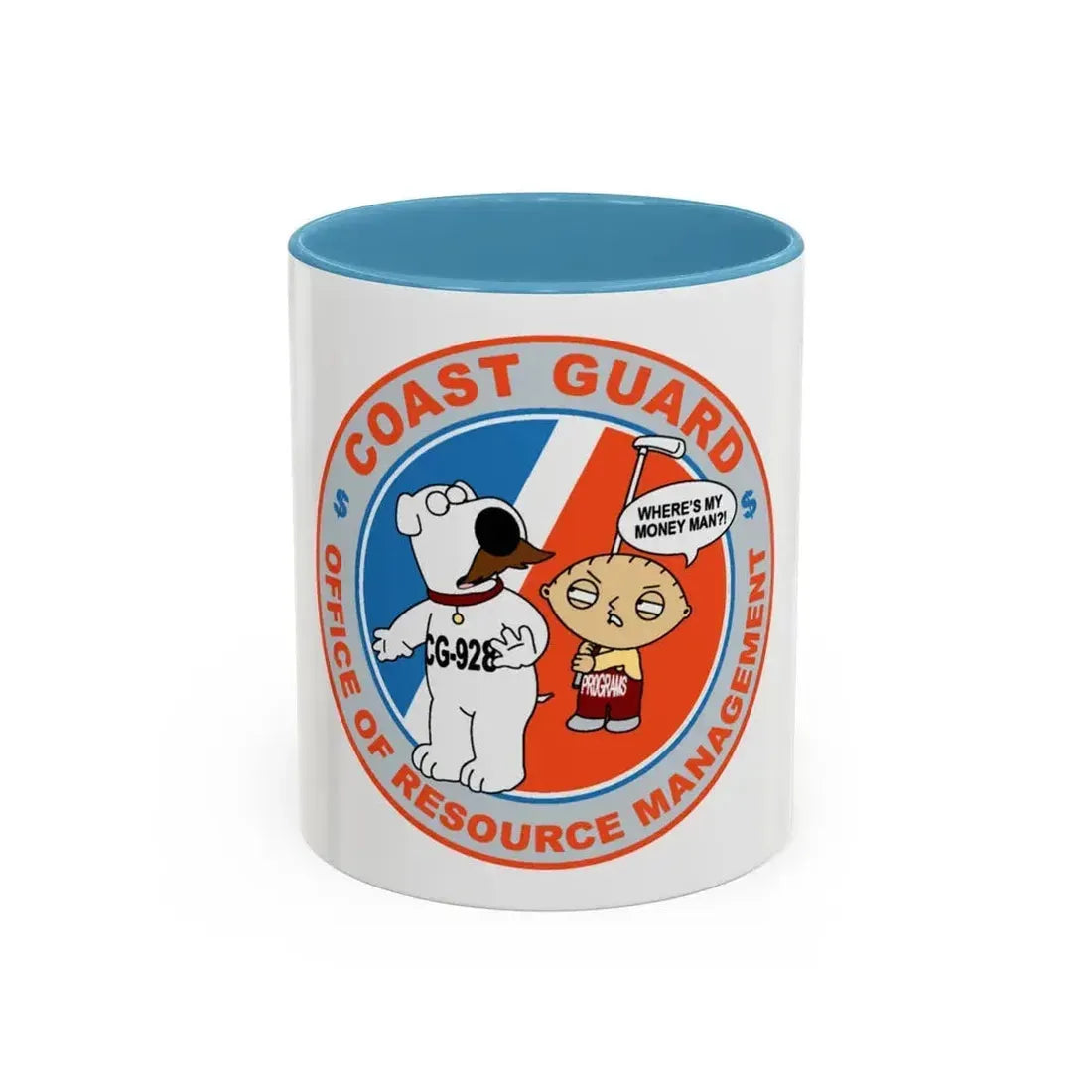 CG 928 ORM (U.S. Coast Guard) Accent Coffee Mug 11oz Light Blue - Go Mug Yourself