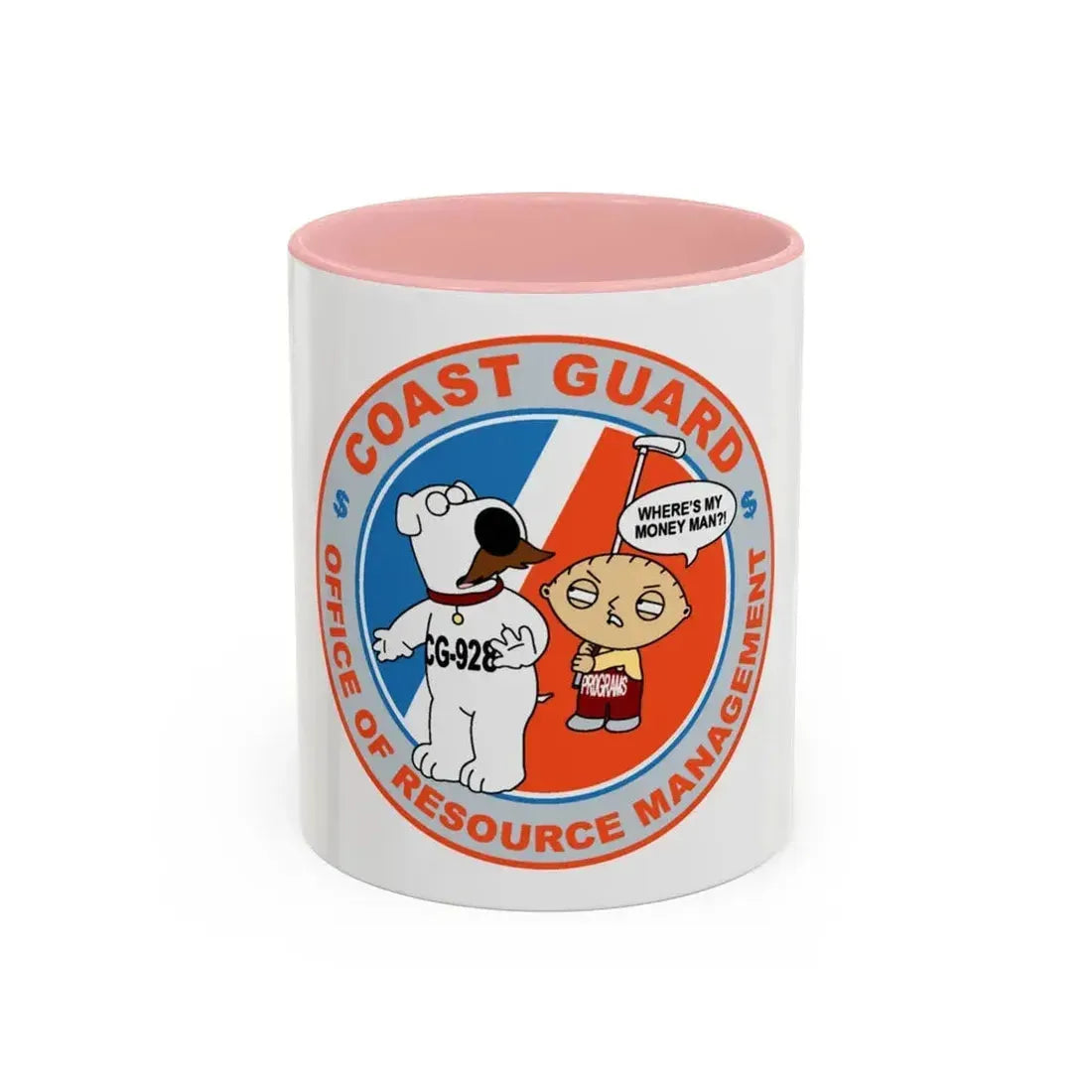 CG 928 ORM (U.S. Coast Guard) Accent Coffee Mug 11oz Pink - Go Mug Yourself