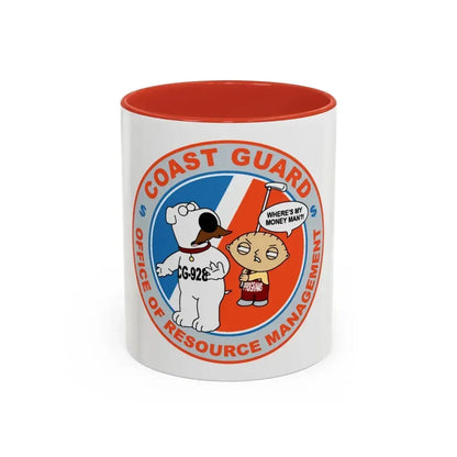 CG 928 ORM (U.S. Coast Guard) Accent Coffee Mug 11oz Red - Go Mug Yourself