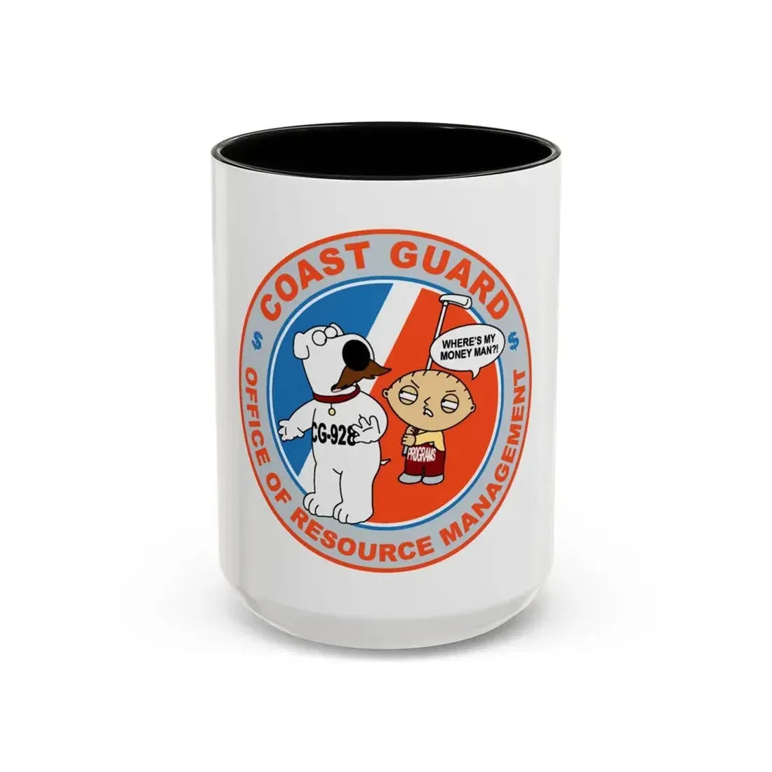 CG 928 ORM (U.S. Coast Guard) Accent Coffee Mug 15oz Black - Go Mug Yourself