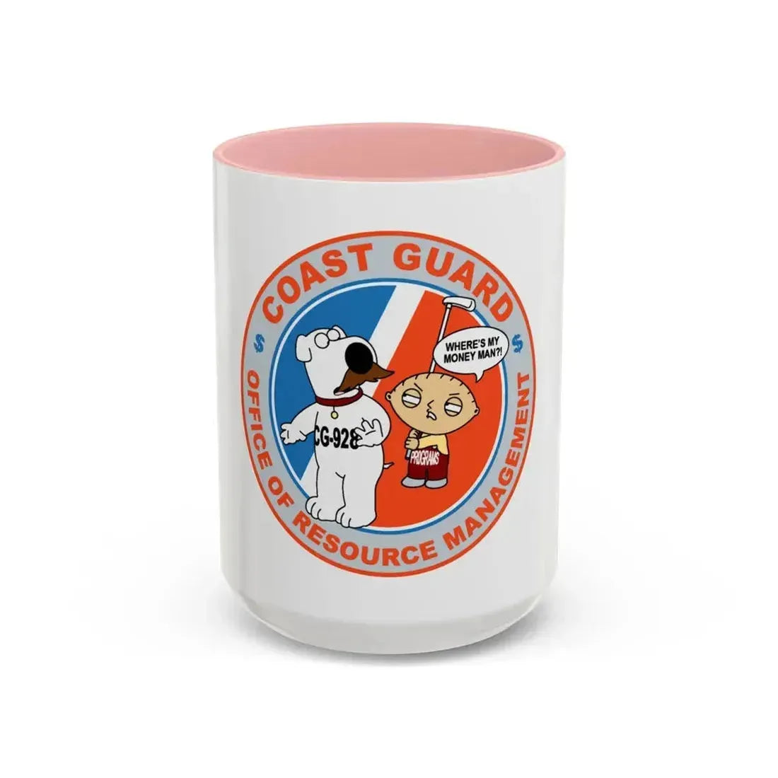 CG 928 ORM (U.S. Coast Guard) Accent Coffee Mug 15oz Pink - Go Mug Yourself