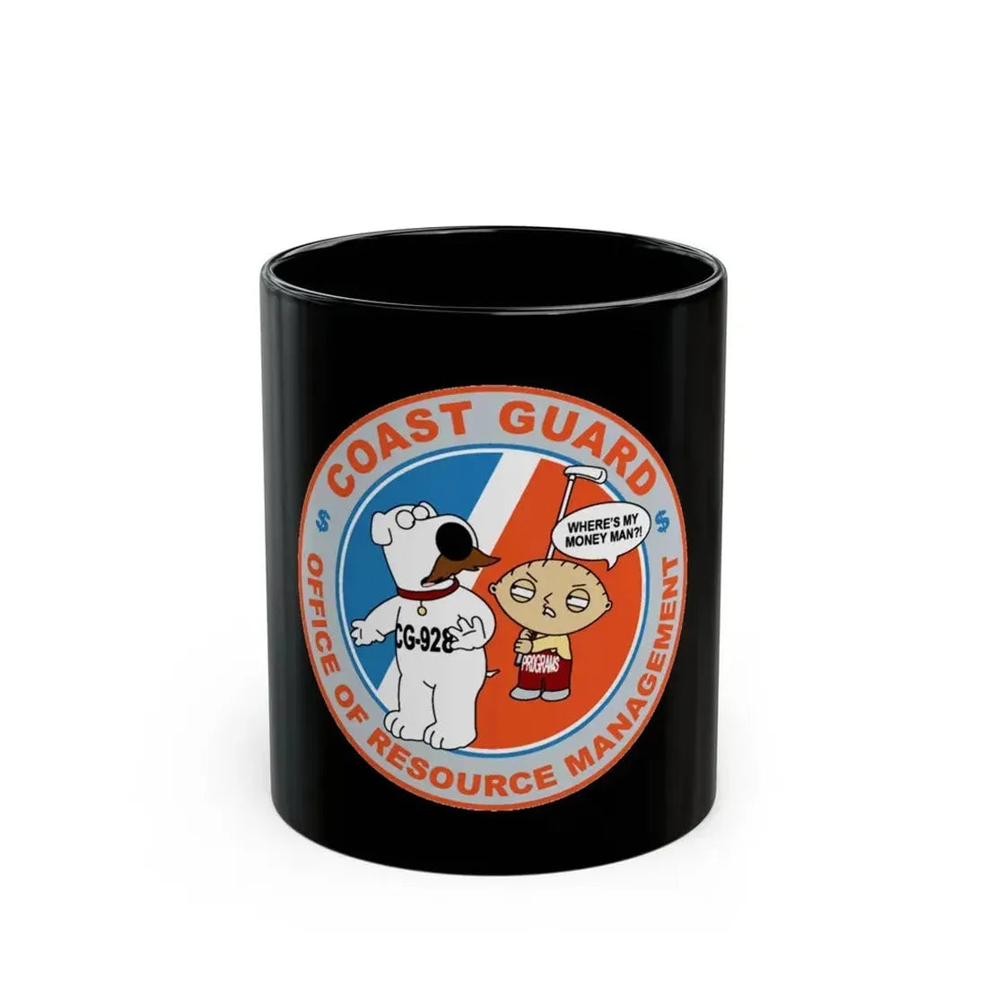 CG 928 ORM (U.S. Coast Guard) Black Coffee Mug 11oz - Go Mug Yourself