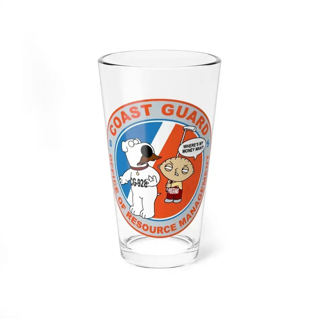 CG 928 ORM (U.S. Coast Guard) Pint Glass 16oz - Go Mug Yourself