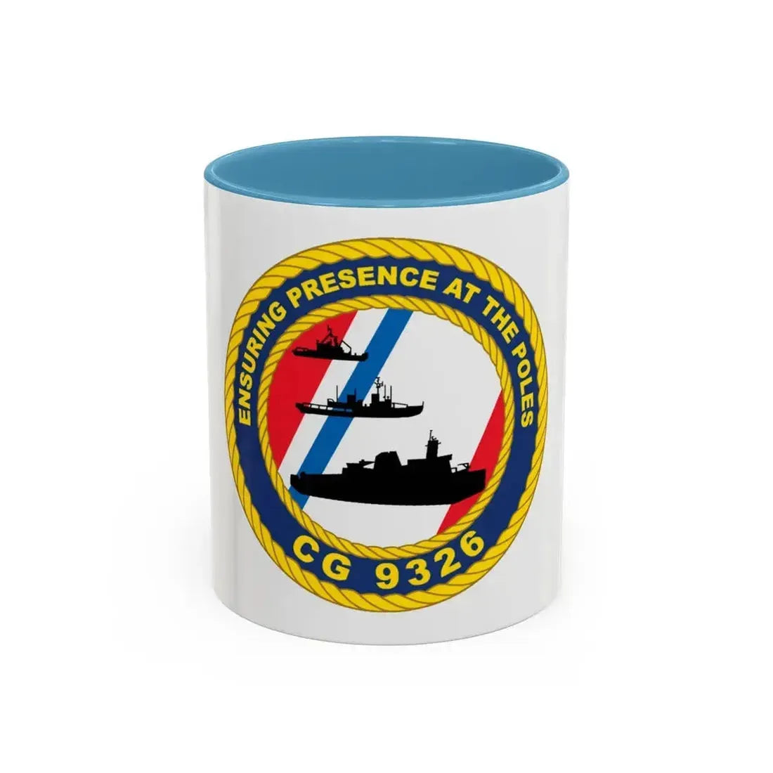 CG 9326 (U.S. Coast Guard) Accent Coffee Mug 11oz Light Blue - Go Mug Yourself