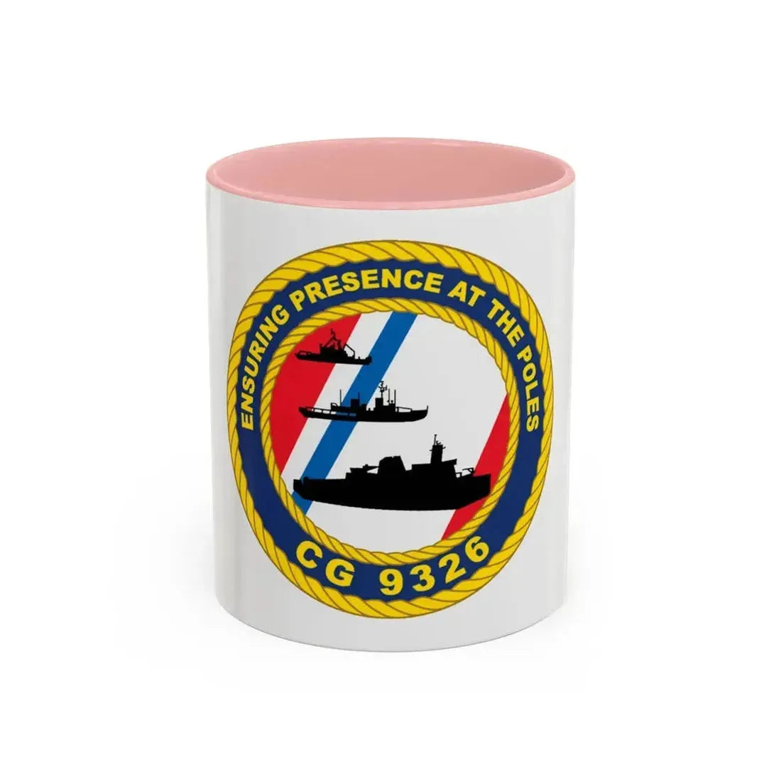 CG 9326 (U.S. Coast Guard) Accent Coffee Mug 11oz Pink - Go Mug Yourself