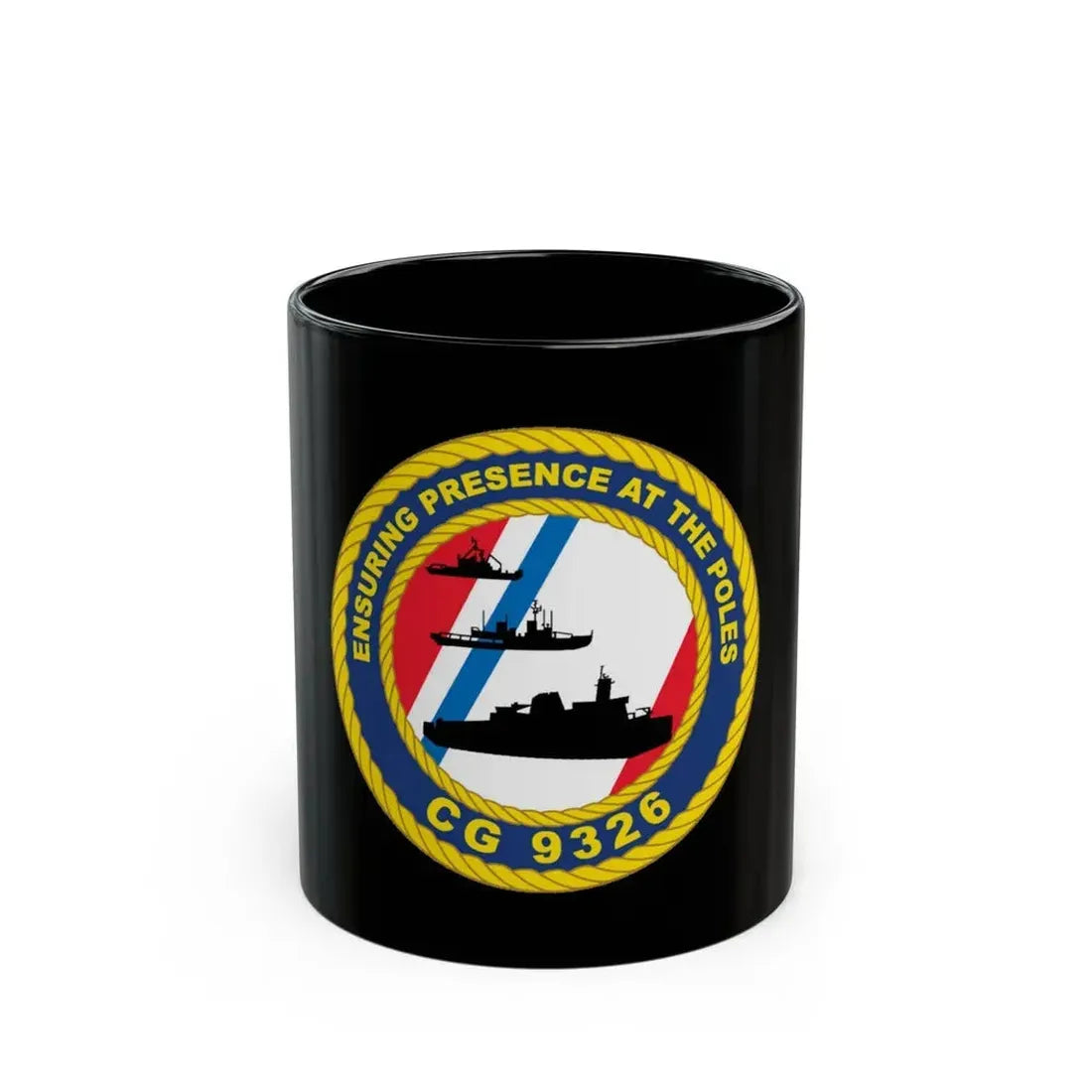 CG 9326 (U.S. Coast Guard) Black Coffee Mug 11oz - Go Mug Yourself