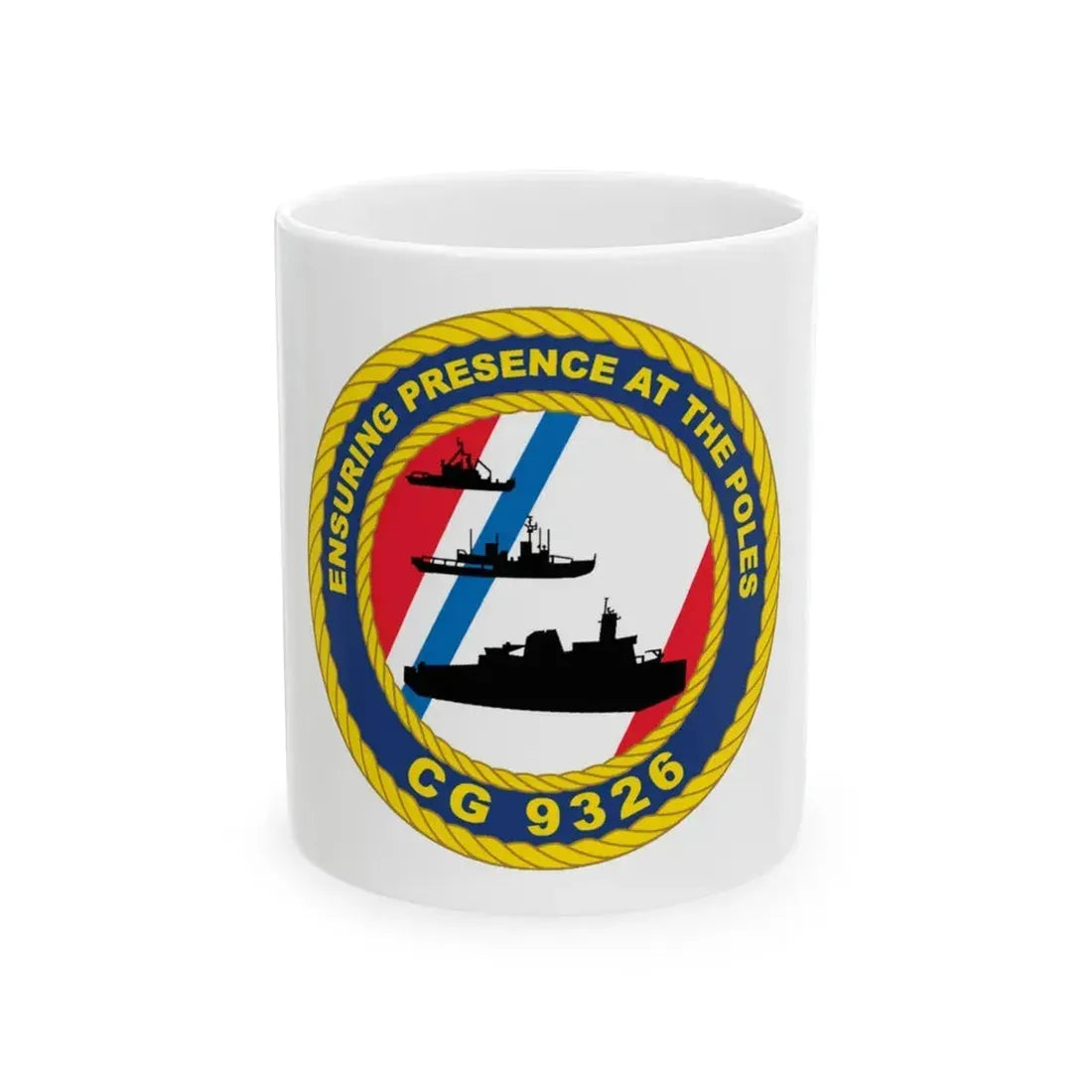 CG 9326 (U.S. Coast Guard) White Coffee Mug 11oz - Go Mug Yourself
