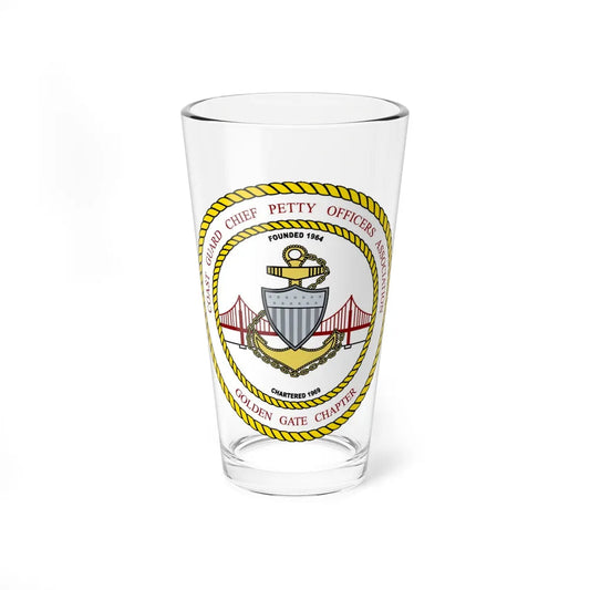 CG CPOA Golden Gate Chapter (U.S. Coast Guard) Pint Glass 16oz-16oz-Go Mug Yourself