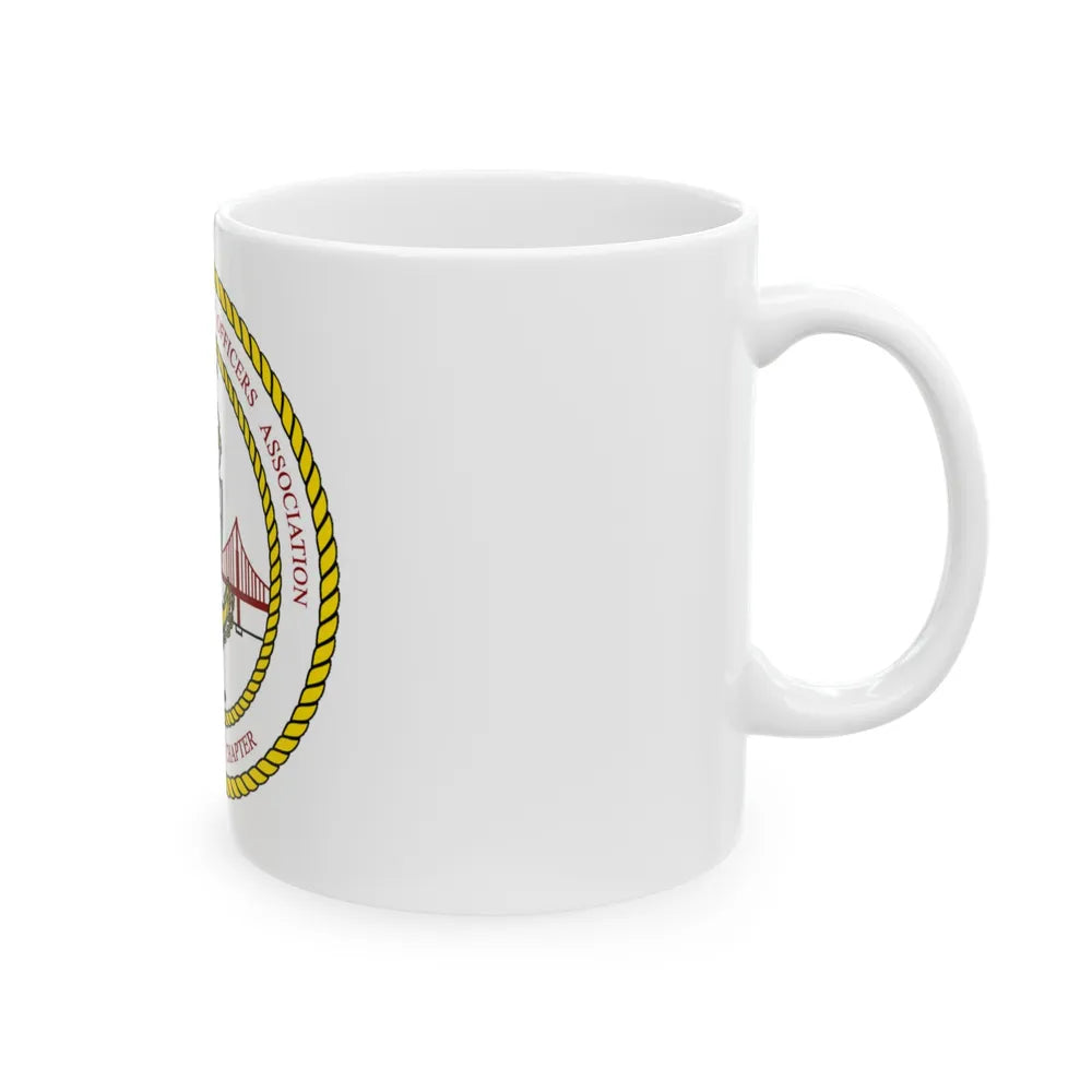 CG CPOA Golden Gate Chapter (U.S. Coast Guard) White Coffee Mug-Go Mug Yourself