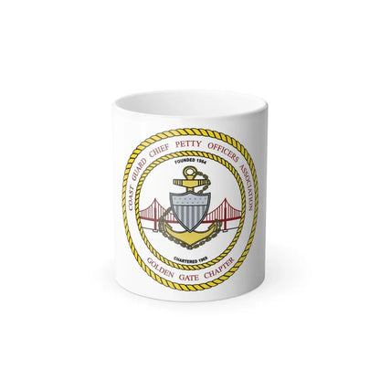 CG CPOA Golden Gate Chapter (U.S. Coast Guard) Color Changing Coffee Mug 11oz - Go Mug Yourself