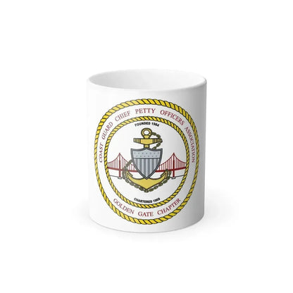 CG CPOA Golden Gate Chapter (U.S. Coast Guard) Color Changing Coffee Mug 11oz - Go Mug Yourself