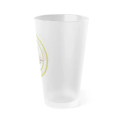 CG CPOA Golden Gate Chapter (U.S. Coast Guard) Frosted Pint Glass 16oz - Go Mug Yourself