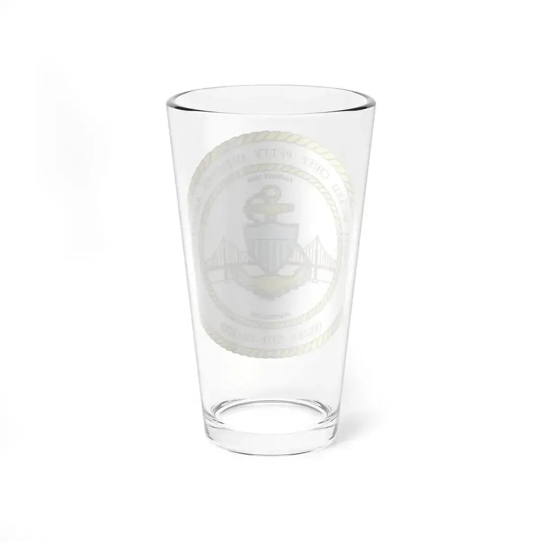 CG CPOA Golden Gate Chapter (U.S. Coast Guard) Pint Glass 16oz - Go Mug Yourself