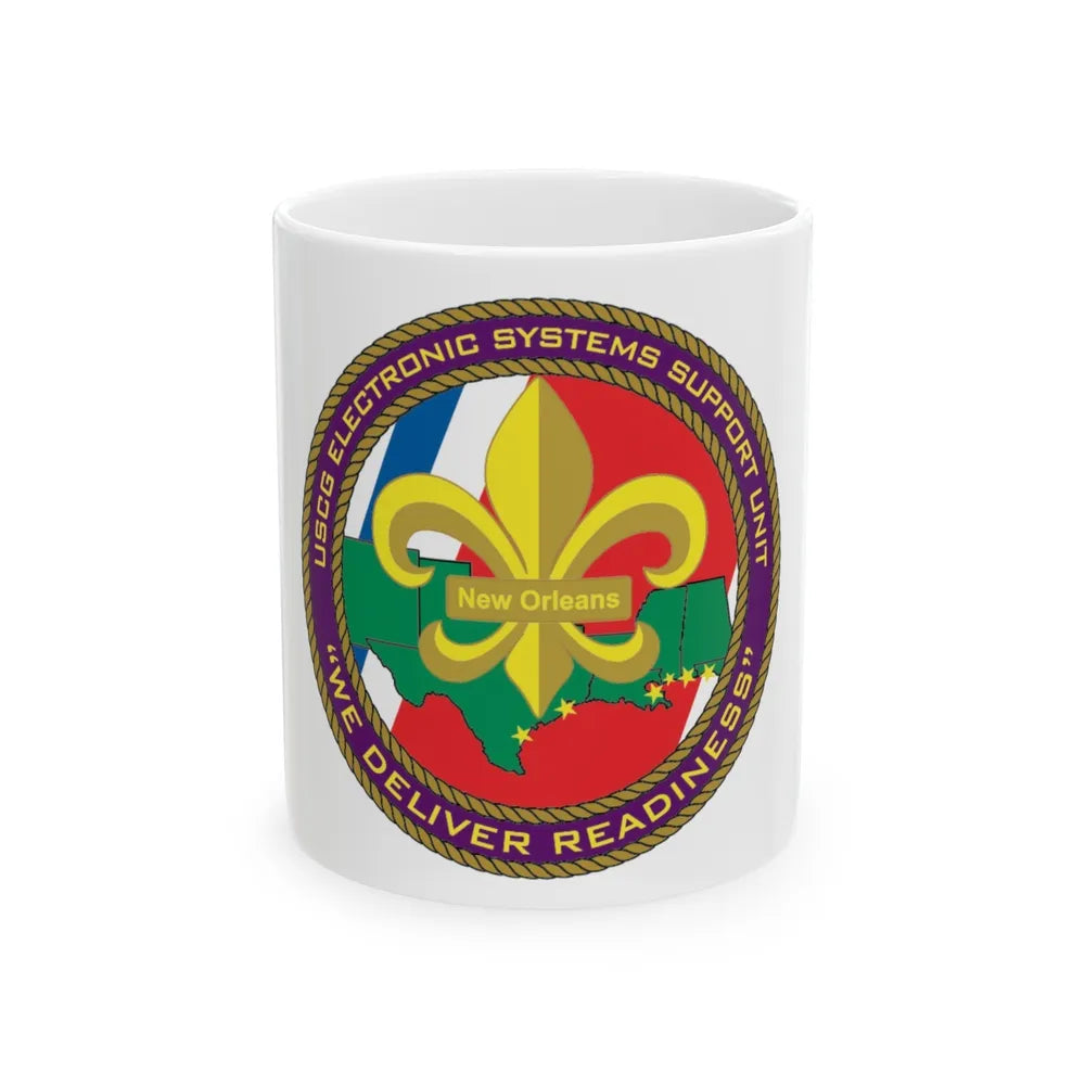 CG ESU New Orleans (U.S. Coast Guard) White Coffee Mug-11oz-Go Mug Yourself