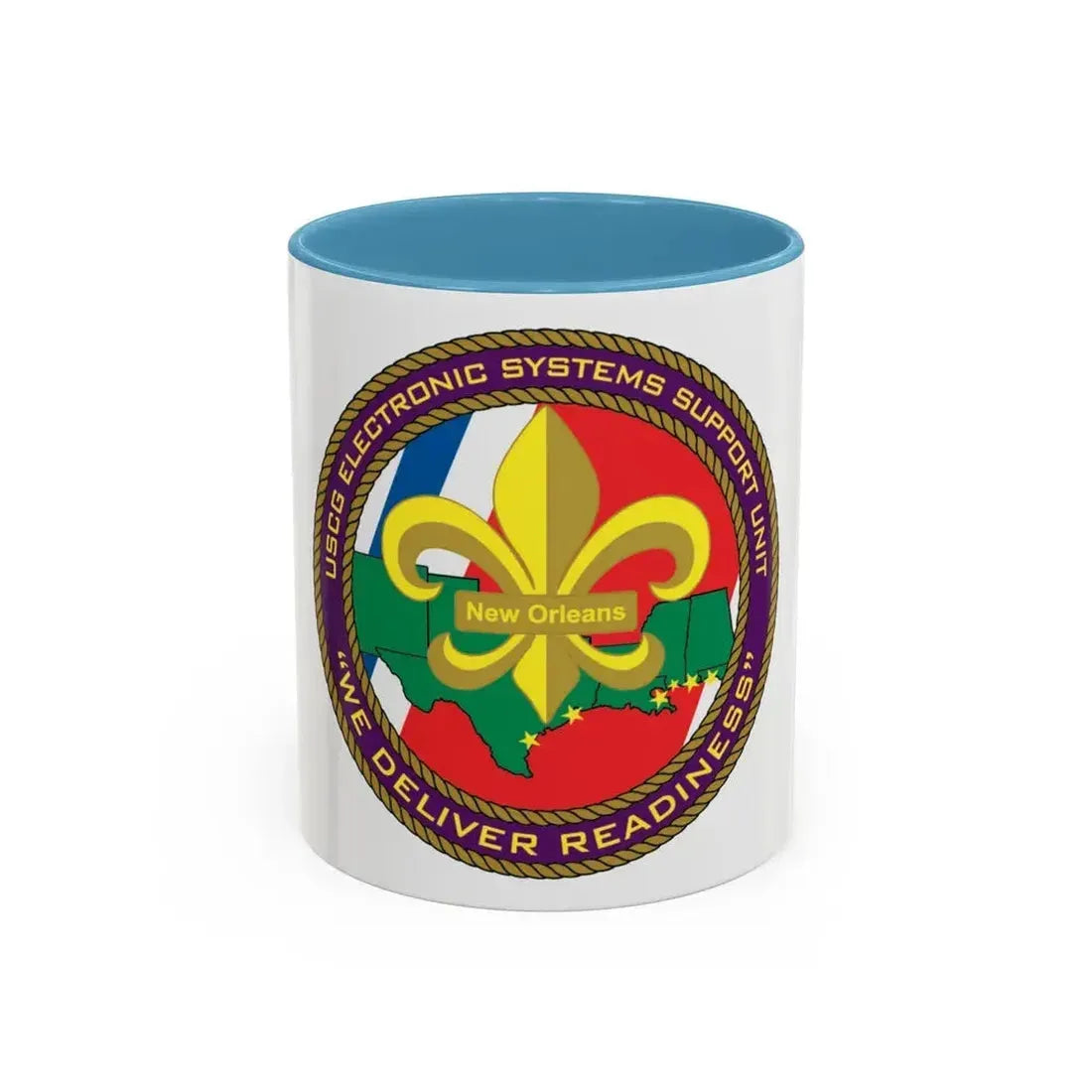 CG ESU New Orleans (U.S. Coast Guard) Accent Coffee Mug 11oz Light Blue - Go Mug Yourself